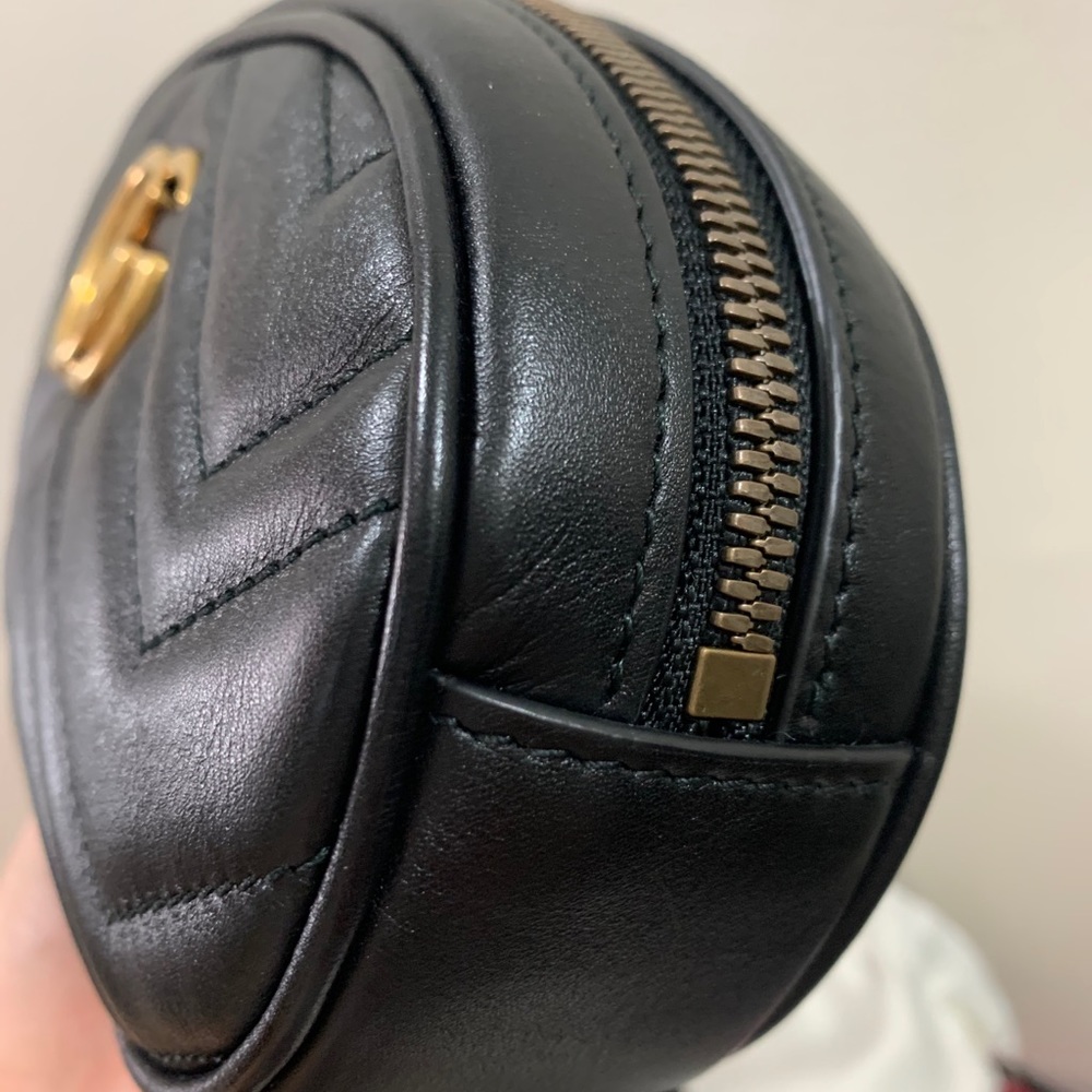 â¤ď¸SOLDâ¤ď¸GG Marmont matelassĂŠ leather beltbag - Picture 10 of 17